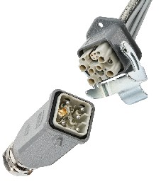 HARTING Han Q混合型: 电源、信号和数据组件的紧凑电源包装